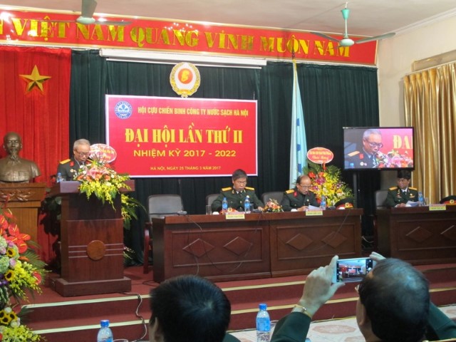 Đại hội Hội Cựu chiến binh Công ty Nước sạch Hà Nội nhiệm kỳ 2017 – 2022