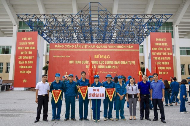Hội thao quốc phòng lực lượng dân quân tự vệ quận Ba Đình năm 2017
