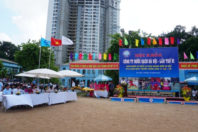 Lễ bế mạc Hội khỏe Công ty Nước sạch Hà Nội lần thứ VI năm 2018
