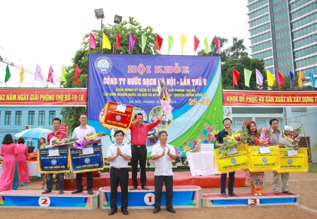 Bế mạc Hội khỏe Công ty Nước sạch Hà Nội lần thứ V năm 2016