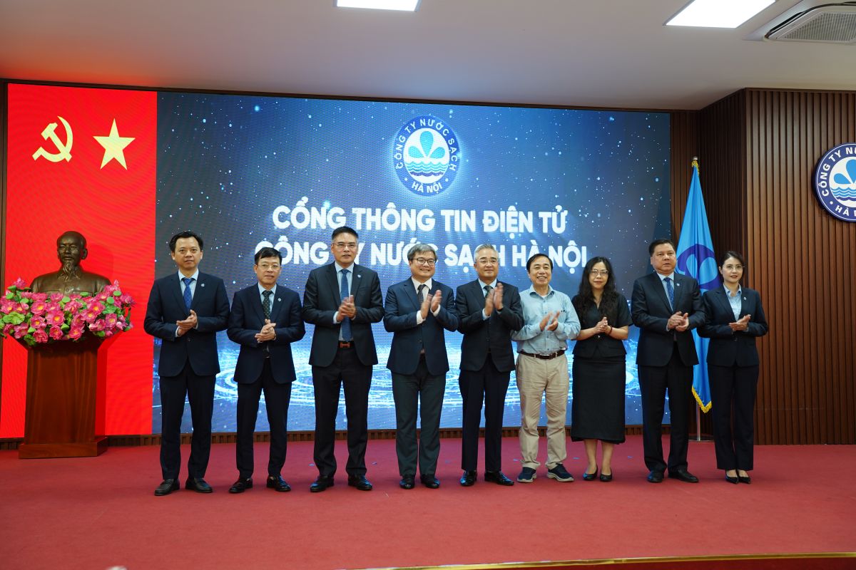 Lễ ra mắt cổng thông tin điện tử Công ty Nước sạch Hà Nội Hawacom.vn