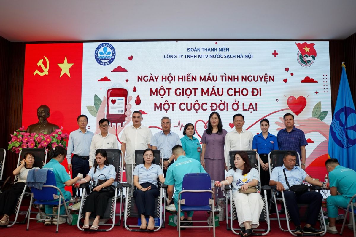 Công ty Nước sạch Hà Nội tổ chức Ngày hội hiến máu tình nguyện năm 2026
